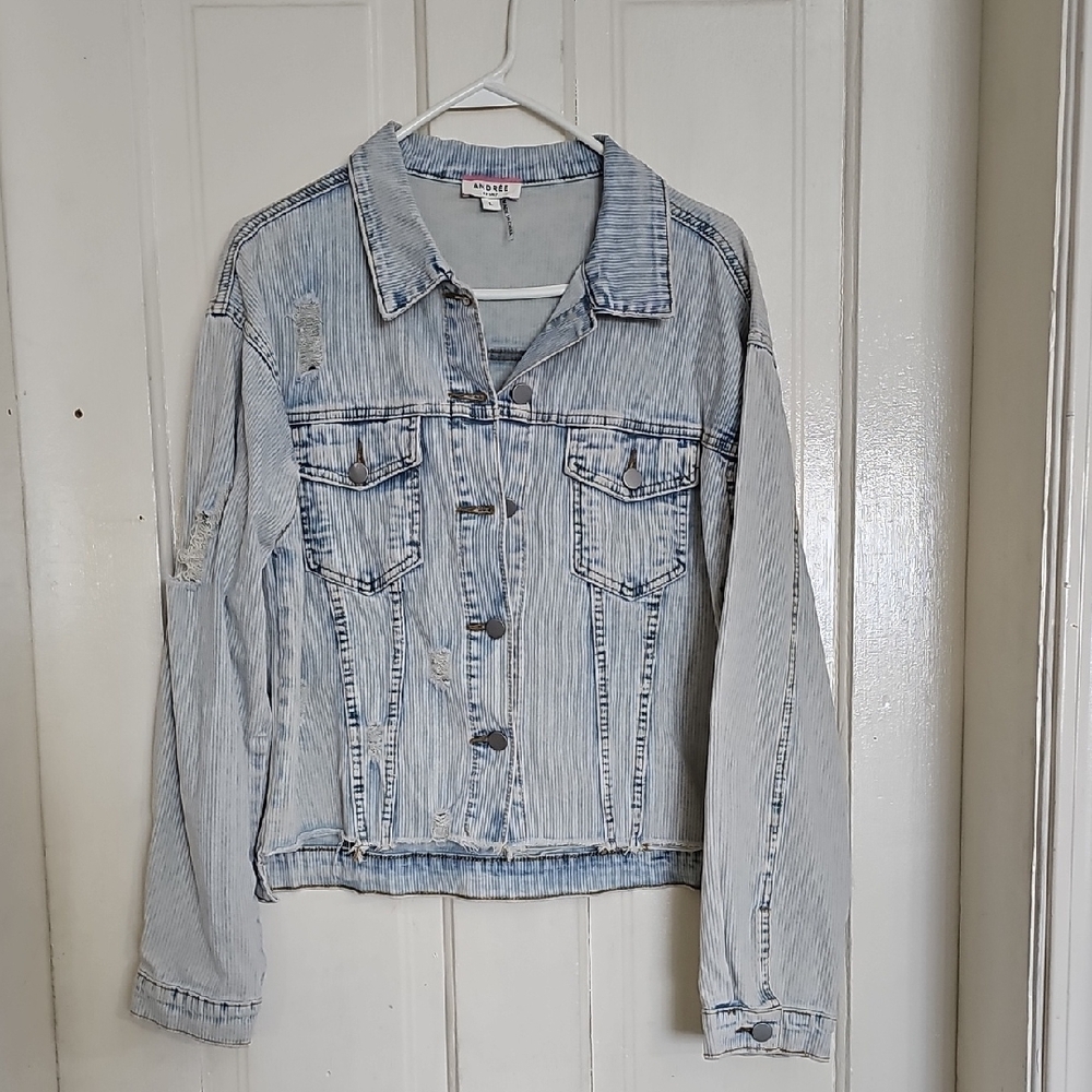 Mossimo Supply Co. Striped Denim Jacket